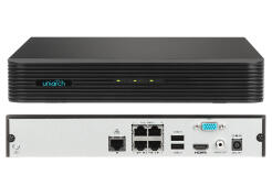 NVR-104E2-P4 - Rejestrator IP 4-kanałowy, PoE, do 8Mpx 4K, 1x HDD - Uniarch By Uniview | NVR-104E2-P4