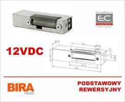 EL1-009 - Elektrozaczep 12VDC podstawowy rewersyjny - Biratronik