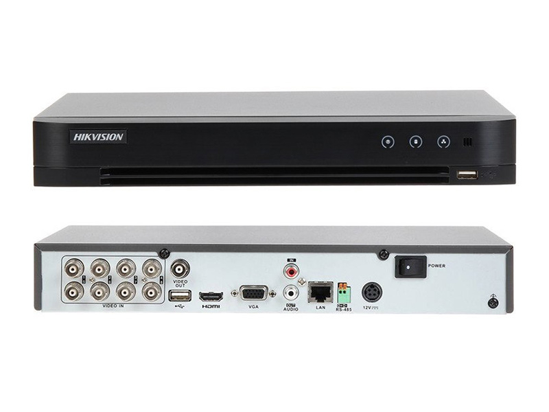 iDS-7208HQHI-K1/4S - Rejestrator hybrydowy 1080P, 8-kanałowy - Hikvision | 6954273671600