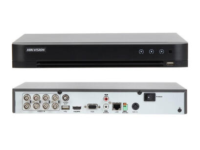 iDS-7208HQHI-K1/4S - Rejestrator hybrydowy 1080P, 8-kanałowy - Hikvision | 6954273671600