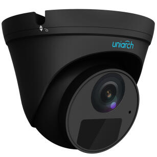 IPC-T124-APF28 BLACK - Kamera kopułkowa IP, 4Mpx, 2.8mm, IR30m, Mikrofon - Uniarch By Uniview | IPC-T124-APF28 BLACK