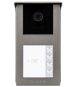 S201-4 - Stacja bramowa do wideodomofonu IP, 2-żyłowa, Full HD, RFID, IR, IP54  - Vidos | S201-4