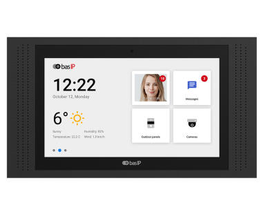 AT-10 BLACK - Monitor wewnętrzny IP, 10" IPS LCD, PoE, SIP 2.0 - BasIP | 5060514910405