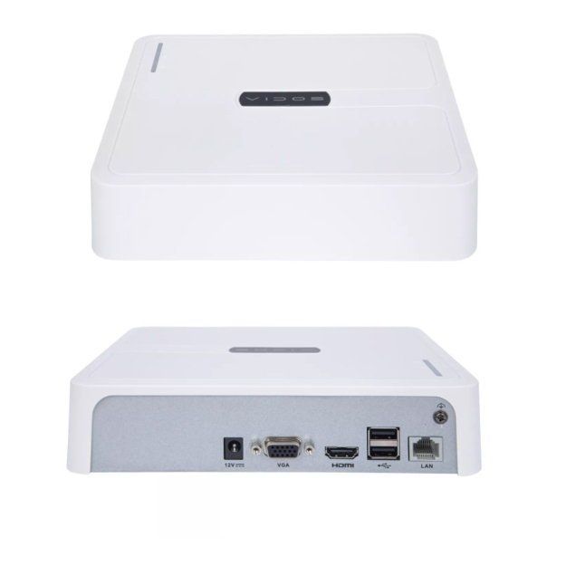 R104-IP - Rejestrator 4-kanałowy IP, H265+, 4K - Vidos | 5907281207829