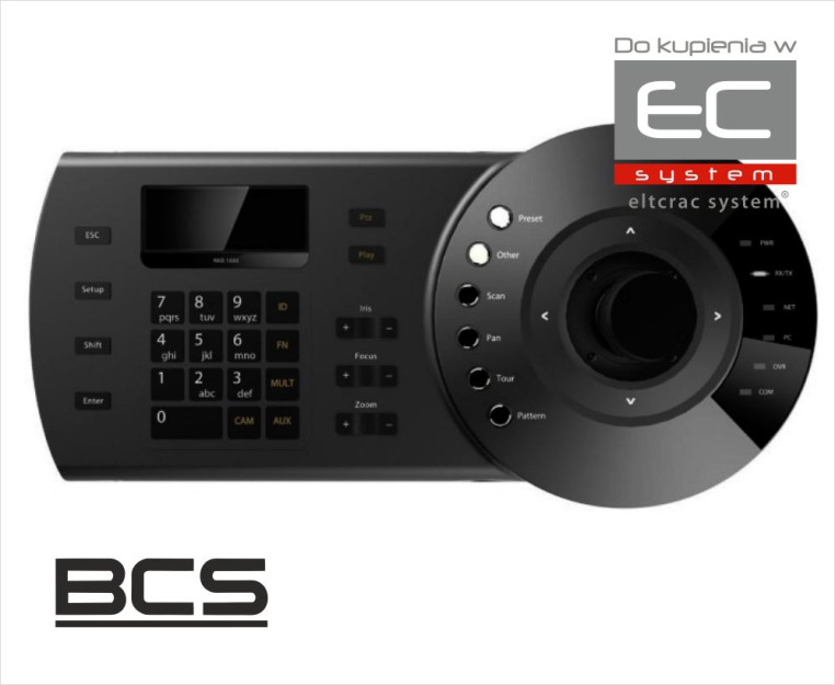 BCS-DVR-KN-III - Klawiatura sieciowa do głowic z serii BCS-SD - BCS LINE | BCS-DVR-KN-III