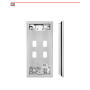 6025/401-RF - Zestaw domofonowy analogowy jednorodzinny z podtynkowym panelem ELITE z czytnikiem RFID i unifonem SIGNO - MIWI-URMET - 4