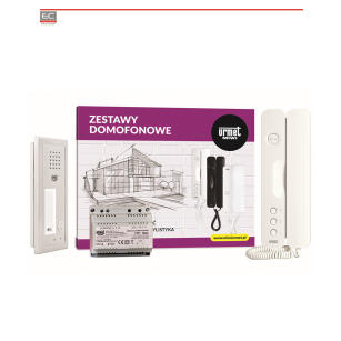 6025/401-RF - Zestaw domofonowy analogowy jednorodzinny z podtynkowym panelem ELITE z czytnikiem RFID i unifonem SIGNO - MIWI-URMET | 5903878054913