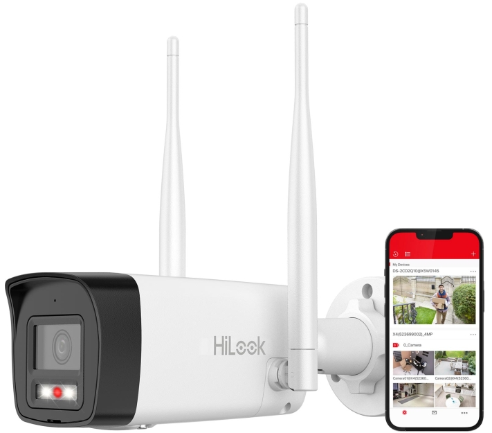 WIFICAM-B4 / IPC-B140HA-LDF/W - Kamera tubowa WiFi 4Mpx, EasyLink ADD-ON, Smart Hybrid Light - HiLook By Hikvision | 5906667302875