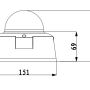 BCS-DMIP5200AIR - Kamera kopułkowa 2.0 Mpix IP 3-9mm IR 30m microSD - BCS