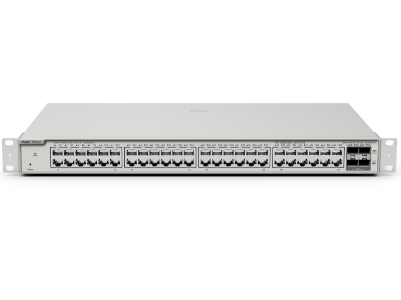 RG-NBS3200-48GT4XS-P - Switch PoE 48+4 10/100/1000Mbps, 4xSFP+ 10G, zarządzalny, 370W - Reyee by Ruijie | RG-NBS3200-48GT4XS-P