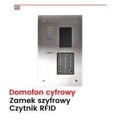 CP-2523R INOX - panel domofonowy pionowy z czytnikiem RFID - LASKOMEX | CP-2523R INOX
