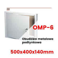 OMP-6 - Obudowa metalowa podtynkowa 500x400x140mm | OMP-6