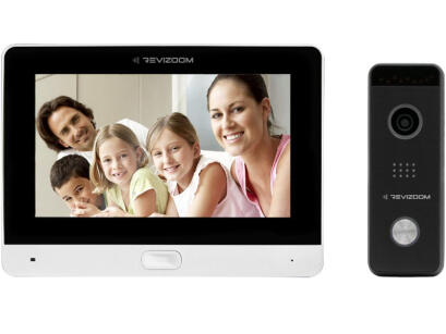 RM-T471HD WHITE/RC-411HD - Zestaw wideodomofonowy, analogowy, 2Mpx, WiFi, LAN, microSD - Revizoom | RM-T471HD WHITE/RC-411HD