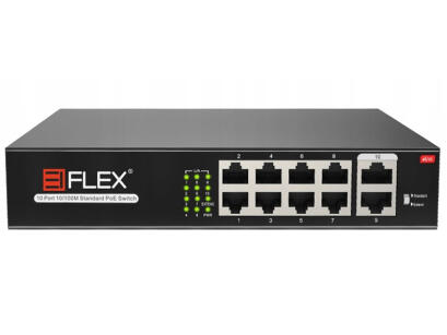 EI-H1108PL - Switch PoE 8 +2, niezarządzalny, 10/100Mb/s, 120W - EIFLEX | EI-H1108PL