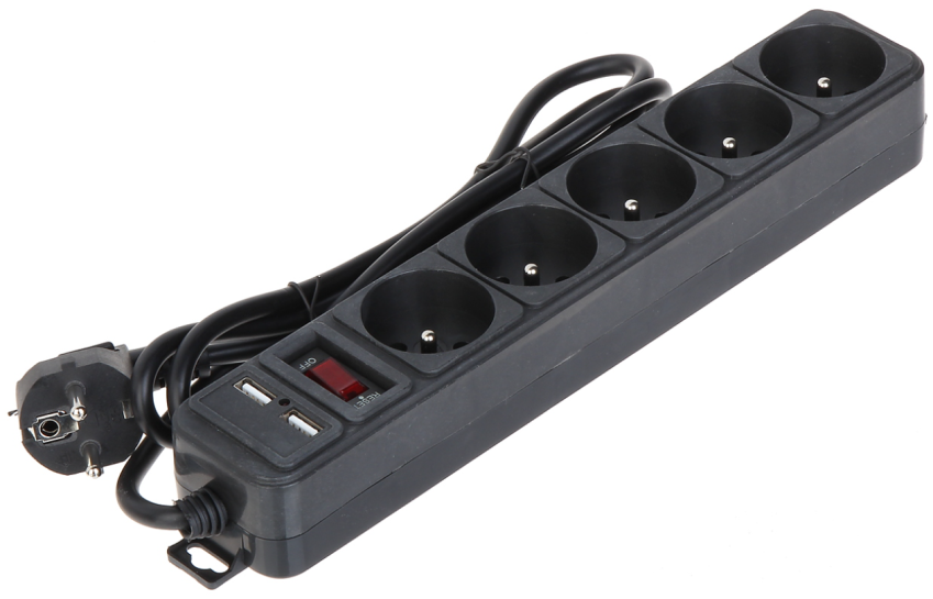 AK-SP-05U - Listwa zasilająca z USB - AKYGA | AK-SP-05U