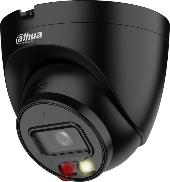 IPC-HDW1839T-A-IL-0280B-S6-BLACK - Kamera kopułkowa IP 8Mpx, 2.8mm, Smart Dual Light, Mikrofon - DAHUA | 6939554931710