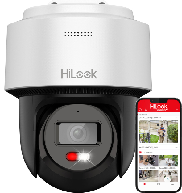 PTZ-N2C600M-DE - Kamera obrotowa IP 6Mpx, 2.8mm, Smart Hybrid Light, Autotracking Lite, Audio - Hilook by Hikvision | PTZ-N2C600M-DE