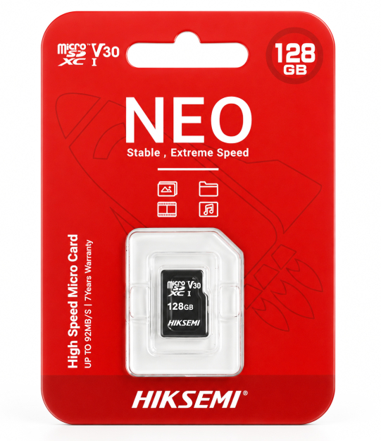 HS-TF-C1/128 - Karta pamięci microSD 128GB, 92Mb/s - Hiksemi by Hikvision | HS-TF-C1/128