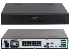 NVR4416-16P-EI - Rejestrator IP 16 kanałowy, do 16Mpx, 4xHDD, 1xRS-232, 1xRS-485, 16xPoE, H.265+, Ai - DAHUA | NVR4416-16P-EI