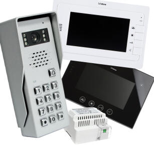 S50D-M670B - Zestaw wideodomofonowy 1-rodzinny, szyfrator, 7" LCD - Vidos | S50D-M670B