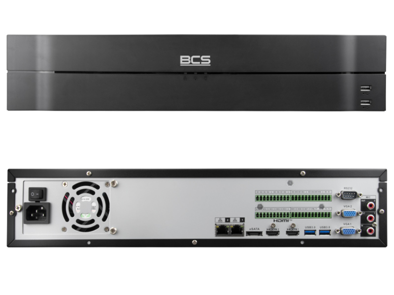 BCS-L-NVR3208R-A-4K-Ai(2) - Rejestrator IP 32- kanałowy, do 32Mpx, 8x HDD, Ai, RAID - BCS LINE | 5904890709379