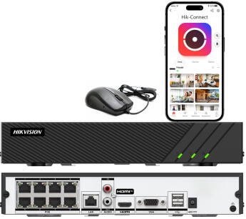 DS-7608NI-Q1/8P(E) - Rejestrator IP 8-kanałowy, 8x PoE, do 8MPx, Detekcja ruchu 2.0 - Hikvision | 6936422184452