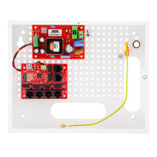 IP‑5‑11‑E / BCS-IP4/E-S - Zestaw niebuforowy do 5 kamer IP, switch PoE z zasilaczem w obudowie, Long Range - ATTE | 5902143690245