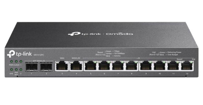ER7212PC - Gigabitowy router VPN Omada 3w1 - TP Link | ER7212PC