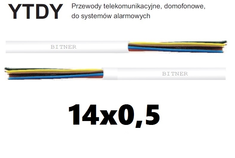 Przewód alarmowy YTDY 14x0,5mm - Bitner