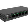 RG-ES106D-P V2 - Switch PoE 4+2 10/100Mbps, niezarządzalny, 54W - Reyee by Ruijie