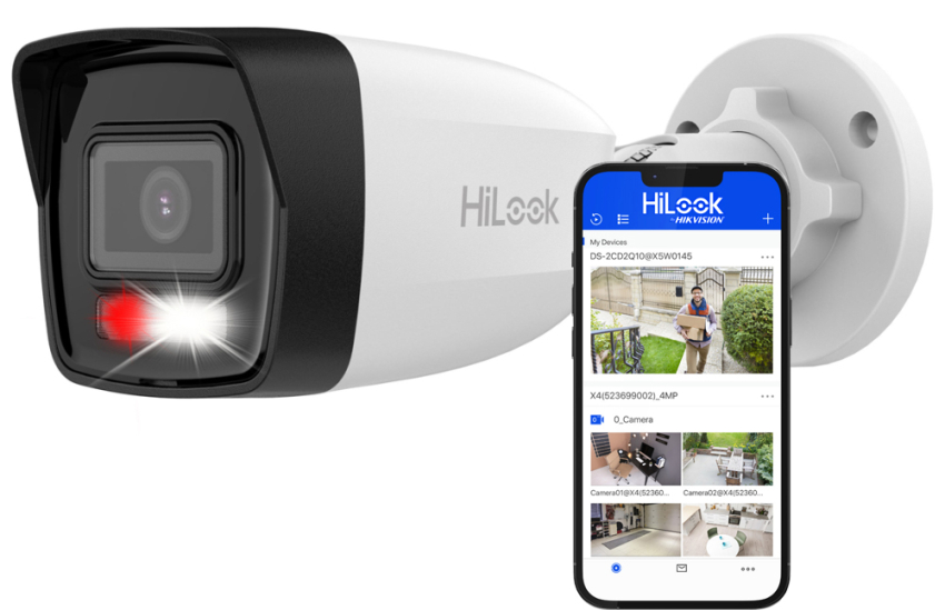 IPCAM-B4-30DL - Kamera tubowa IP, 4Mpx, 2.8mm, Mikrofon, Smart Hybrid Light - Hilook by Hikvision | 6942160436913