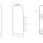 S2-50B - Trzymacz ścienny 24VDC/60mA, 500N, biały, zwora płytkowa ruchoma / CPD - AFG | S2-50B
