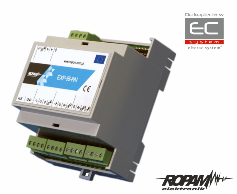 EXP-I8-RN-D4M - Moduł wejść, ekspander - Ropam | EXP-I8-RN-D4M