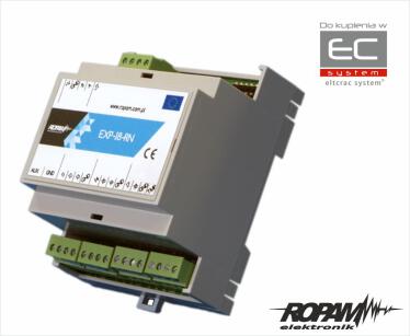 EXP-I8-RN-D4M - Moduł wejść, ekspander - Ropam | EXP-I8-RN-D4M
