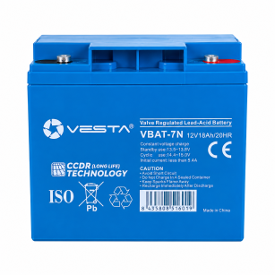 VBAT-7N - Akumulator AGM 12V 18Ah, VRLA, technologia CCDR - Vesta | VBAT-7N
