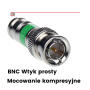 BNC-W/ZAC-TRI113/MSR - Wtyk kompresyjny zielony na kabel Triset-113 - ALIQUAM - 2