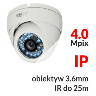 SL5406NV/DO-P - Kamera kopułkowa 4.0 Mpix IP 3.6mm IR 25m - Miwi Urmet