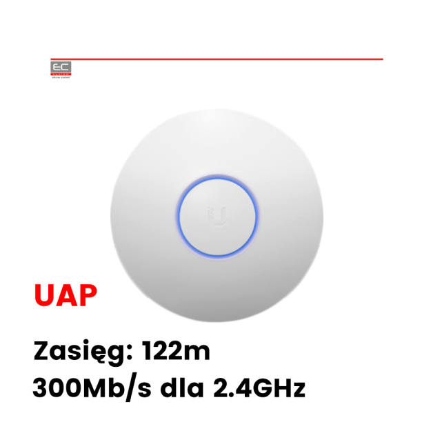 UAP-AC-IW - Punkt dostępu Ubiquiti Unifi 300Mb/s, 2.4GHz, 802.11b/g/n, 20dBm, Passive PoE - UBIQUITI