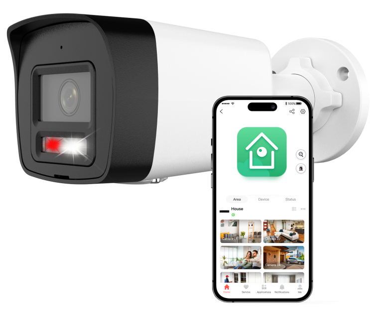 IPC-HB18LIA-SL - Kamera tubowa IP 8Mpx, 2.8mm, Smart Hybrid Light 30m, Aktywne Odstraszanie - Neutral | IPC-HB18LIA-SL (DS-2CD1083G2-LIUF/SL)