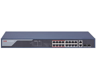 DS-3E0318P-E(B) - Switch 16x PoE + 2x Combo, 230W - Hikvision | 6941264013969