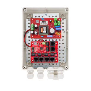 IP-5-11-M2 - Zestaw niebuforowy do 5 kamer IP, switch PoE z zasilaczem w obudowie - ATTE | 5902143690276