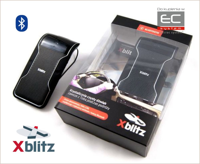 Xblitz X200 - Samochodowy zestaw głośnomówiący Bluetooth z Multipoint