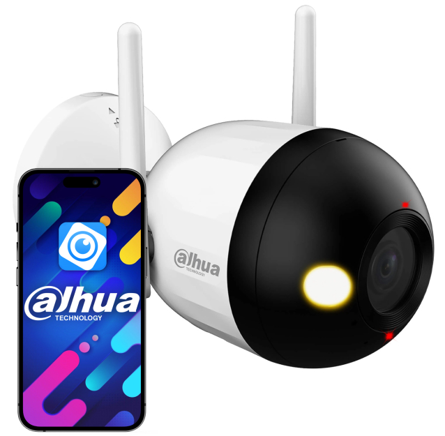 F4C-PV - Kamera tubowa IP 4Mpx, WiFi, 2.8mm, Smart Dual Light, Mikrofon, Głośnik - Dahua | 6939554914522