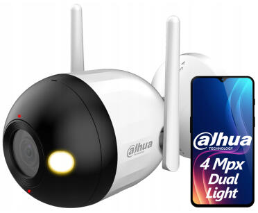 F4C-PV - Kamera tubowa IP 4Mpx, WiFi, 2.8mm, Smart Dual Light, Mikrofon, Głośnik - Dahua | 6939554914522