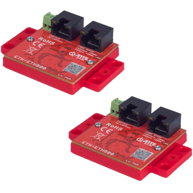 ETH-ETH500-SET - Zestaw extenderów, LAN+PoE zasięg do 800m, 10/100Mbps - Atte | 5902143691471