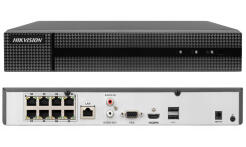 NVR-8CH-POE / HWN-4108MH-8P - Rejestrator IP 8-kanałowy, 8x PoE, do 8Mpx - Hikvision | NVR-8CH-POE