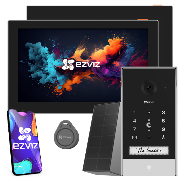 EP7 + SD7 - Wideodomofon WiFi z panelem solarnym EP7 + Monitor WiFi SD7 - EZVIZ | EP7 + SD7