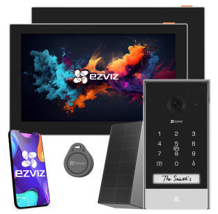 EP7 + SD7 - Wideodomofon WiFi z panelem solarnym EP7 + Monitor WiFi SD7 - EZVIZ | EP7 + SD7
