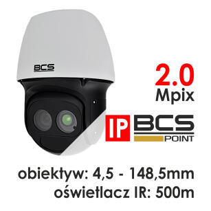 BCS-P-5624LSA - Kamera obrotowa IP PTZ, 2Mpx, 4.5-148.5mm, IR500m - BCS POINT | BCS-P-5624LSA