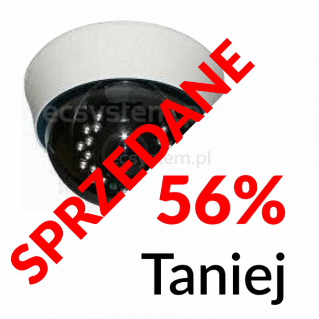 WIELKA wyprzedaż - APS-208BE2 Kamera kopułkowa 650TVL, 2,8-12mm - APS